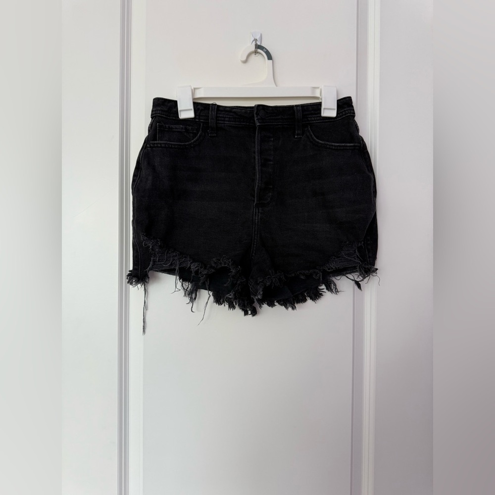Hollister Black Curvy Ultra High-Rise Mom Short 3", Hollister Vintage Stretch